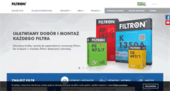 Desktop Screenshot of filtron.eu